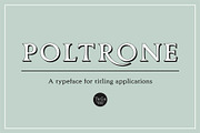Poltrone, a Serif Font by TeGeType foundry (Thumbnail 1 of 7)