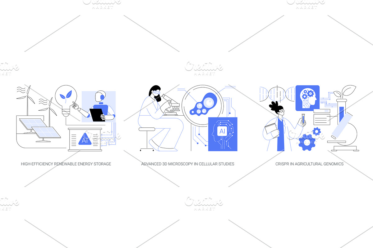 Breakthroughs in Energy, Imaging, a Technology Illustration by Visual Generation