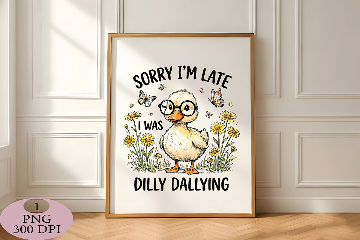 Sorry I'm Late I Was Dilly Dallying, an Illustration by Daily.Designs (Photo 2 of 5)