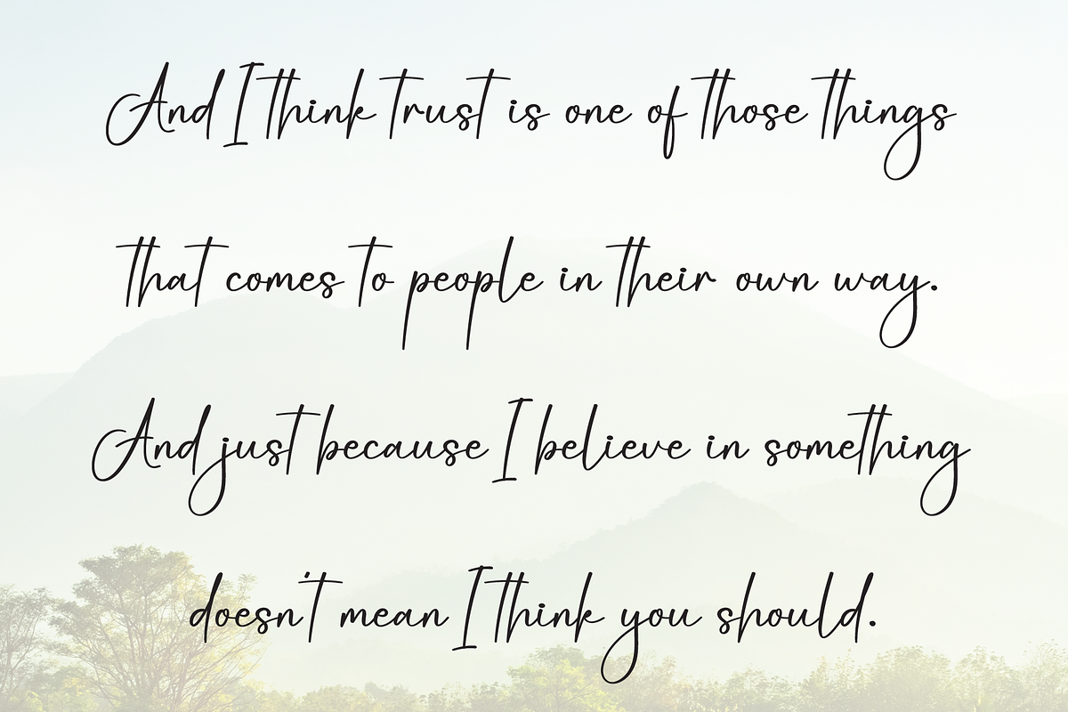 Bicycle | Script Font, a Handwritten Font by Scratchones (Photo 6 of 9)