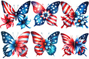 4th of July butterfly Clipart, an Illustration by Designworld (Thumbnail 3 of 6)