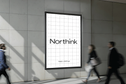 Indoor Poster Frame Mockup, a Mockup by Northink (Thumbnail 2 of 3)