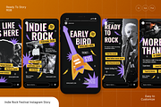 Indie Rock Festival Instagram Story, a Social Media Template by Annora Studio (Thumbnail 1 of 6)