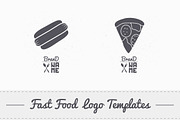 4 Fast Food Logos, a Branding & Logo Template by Zhemchuzhina (Thumbnail 4 of 4)