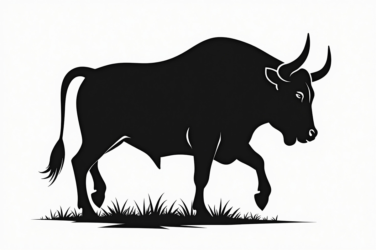 Standing Bull Silhouette Pack, an Illustration by jahid234 (Photo 3 of 9)