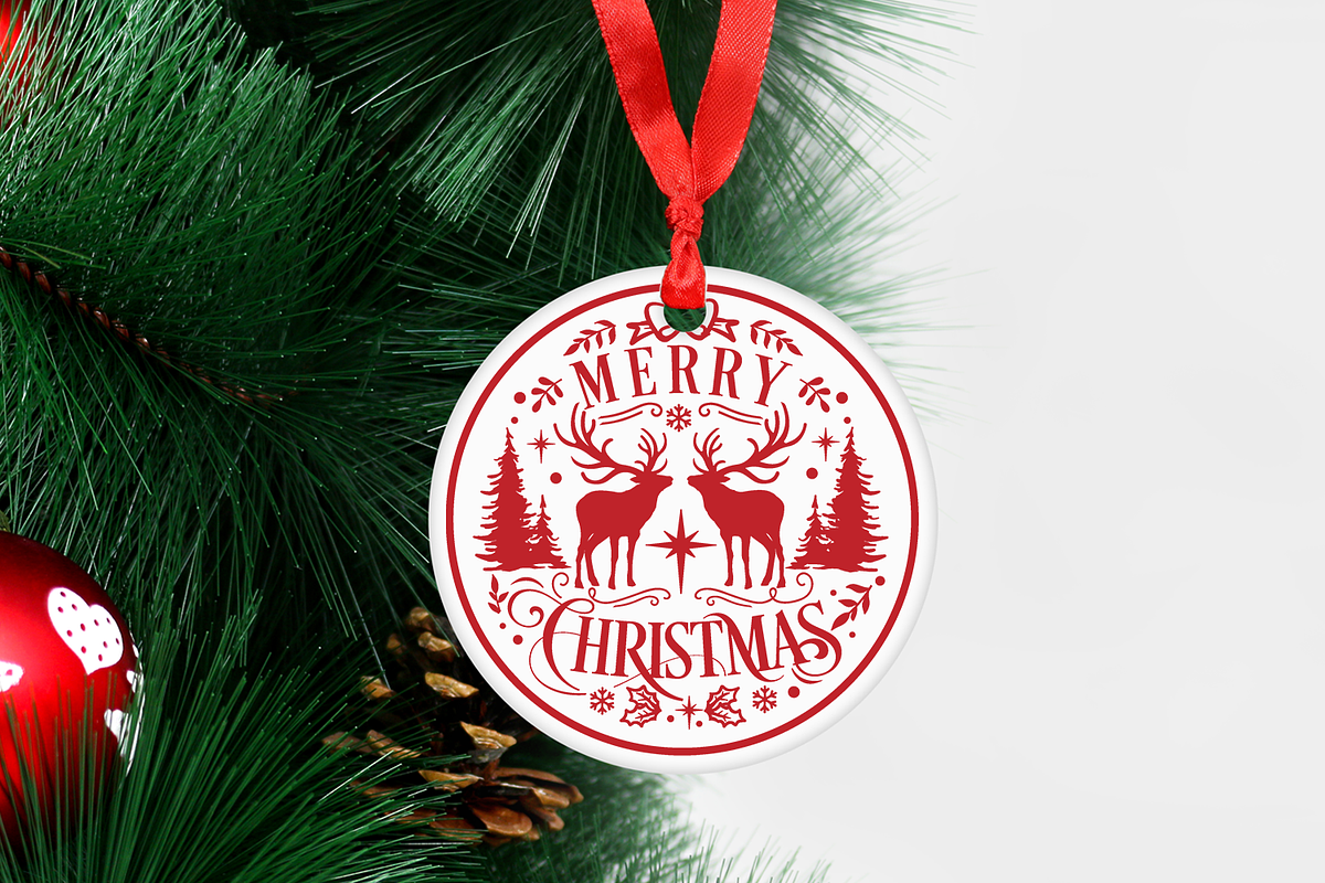 Round Christmas Ornaments Quotes, an Illustration by Anastasia Feya (Photo 5 of 8)