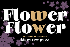 Kukka Flower Font