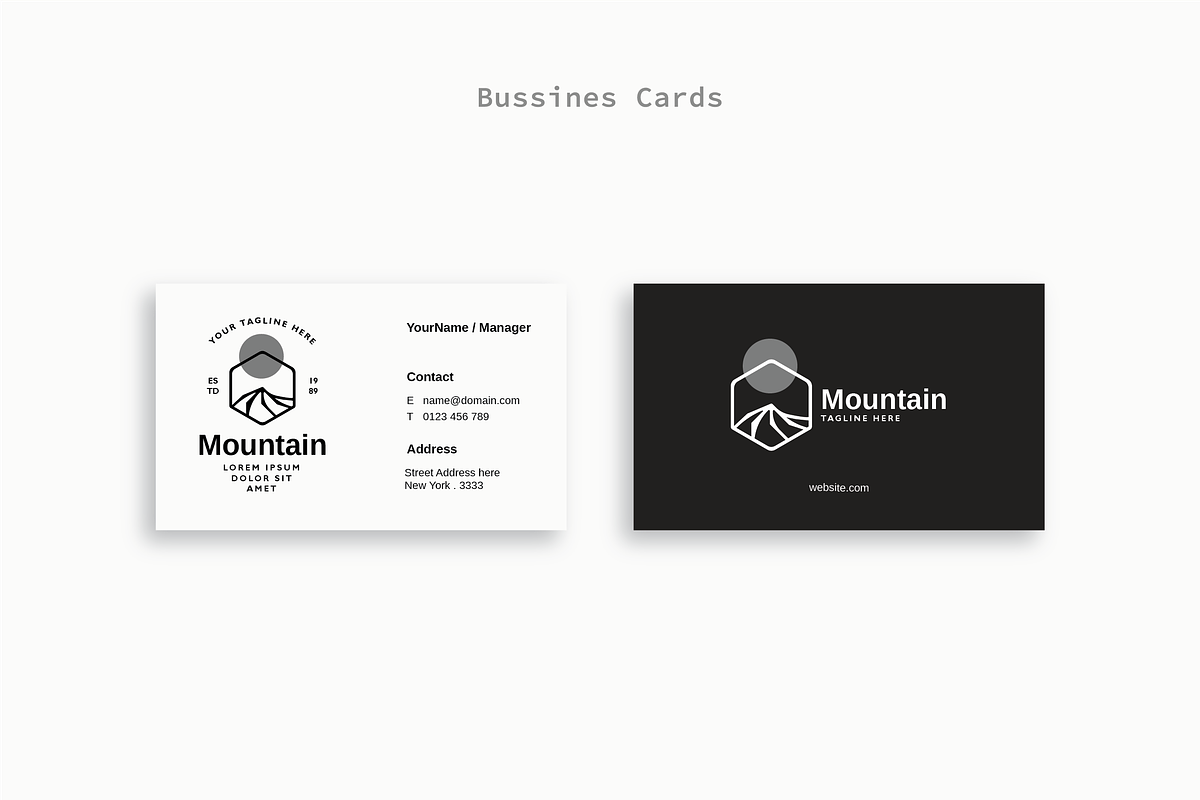 Mountain - Premium Logo Template, a Branding & Logo Template by Minimalist Logos (Photo 4 of 7)