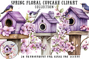 Spring Bird House Clipart, an Illustration by OK Design (Thumbnail 1 of 6)