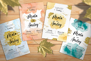 Watercolor Invitation, an Invitation Template by Aarley Kaiven
