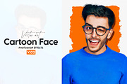Cartoon funny face vector art effect, an Action Add-On by Shovajit (Thumbnail 1 of 10)