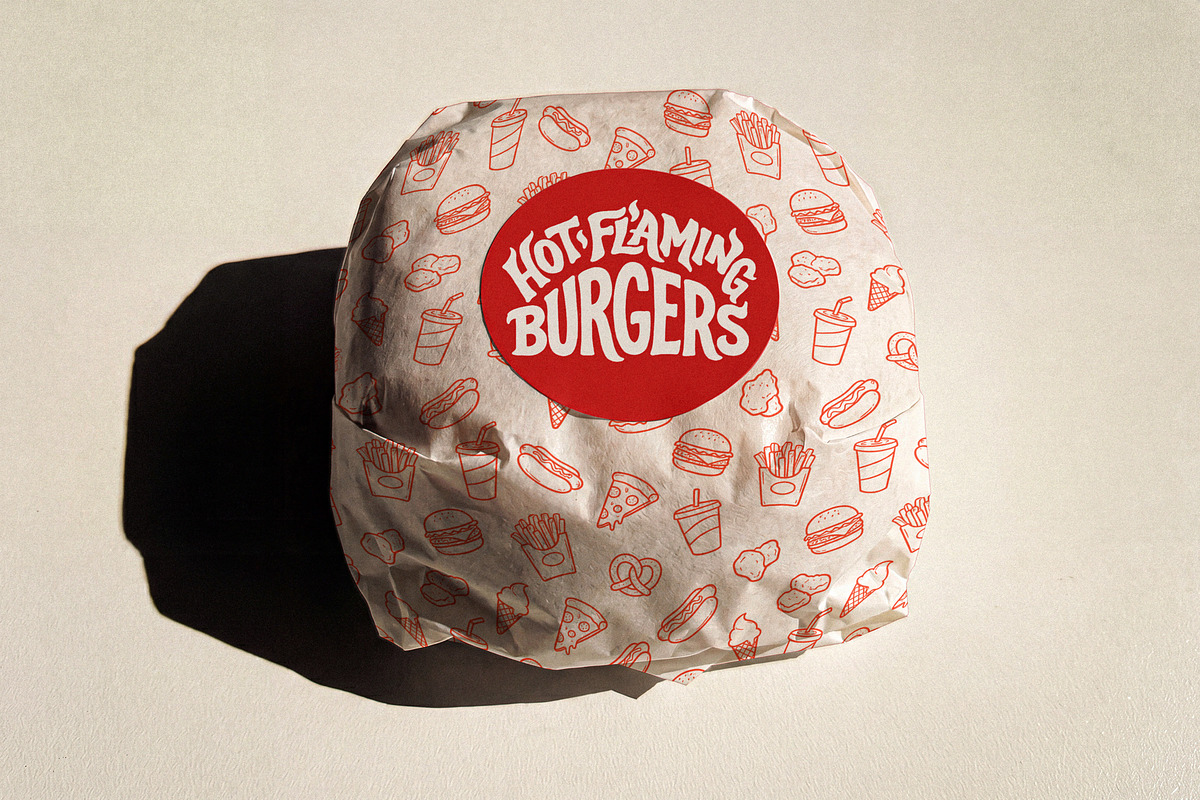 Greaseproof Food Wrap Mockup, a Packaging Mockup by Designer Dude (Photo 1 of 2)