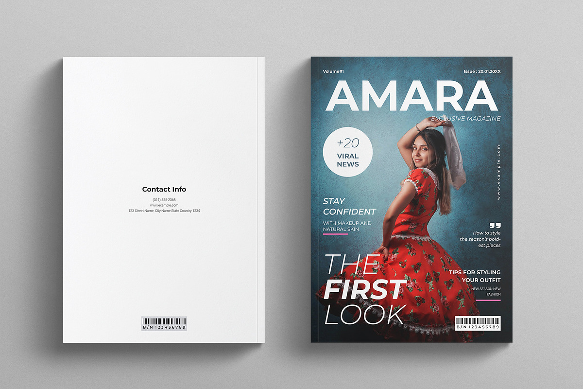 Fashion Magazine Template, a Magazine Template by E-Type (Photo 7 of 7)