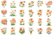 Whimsical Easter Flowers Clipart Png, an Illustration by Sublimation Artist (Thumbnail 2 of 7)