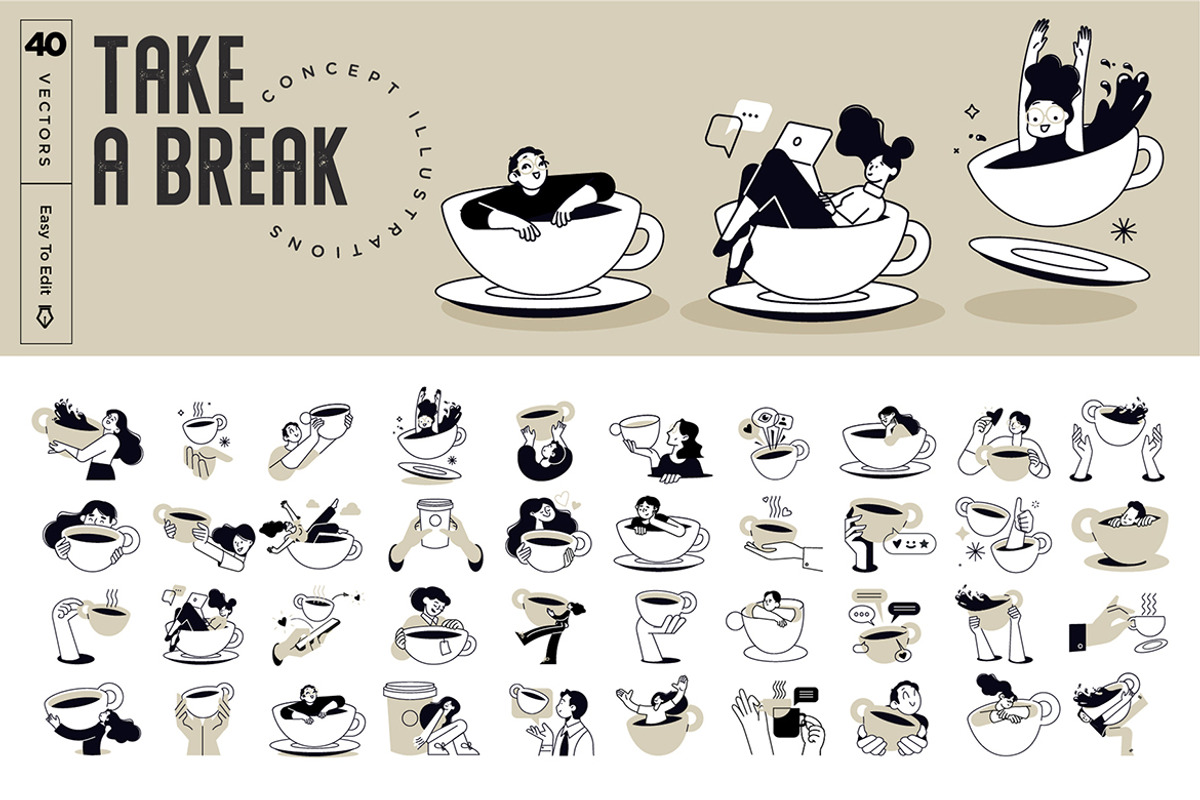 Take a break, an Illustration by PureSolution (Photo 1 of 6)