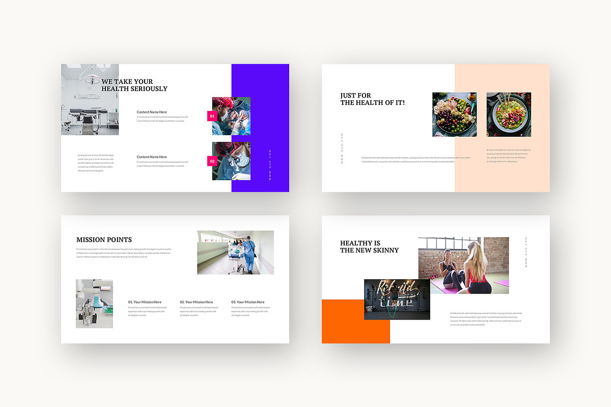 Quo : Health Care Plan Google Slides, a Presentation Template by Punkl Camp (Photo 7 of 16)