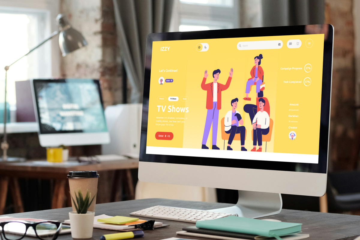 Izzy - Trivia Quiz Landing Page V2, a Landing Page Template by twinstd (Photo 3 of 5)