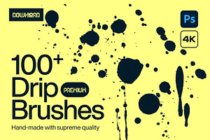 100 Drip Photoshop Brushes