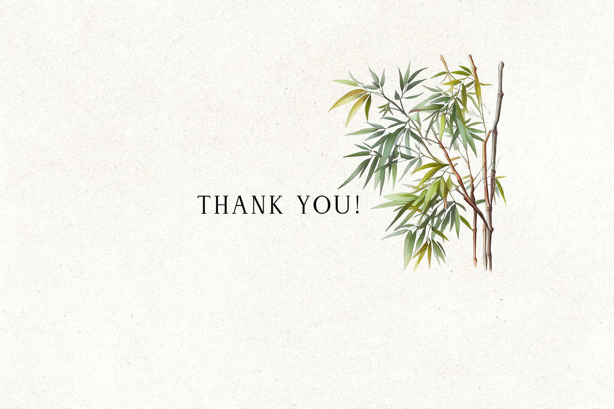 Watercolor Bamboo Trees, a Decorative Illustration by Vasmila (Photo 8 of 8)