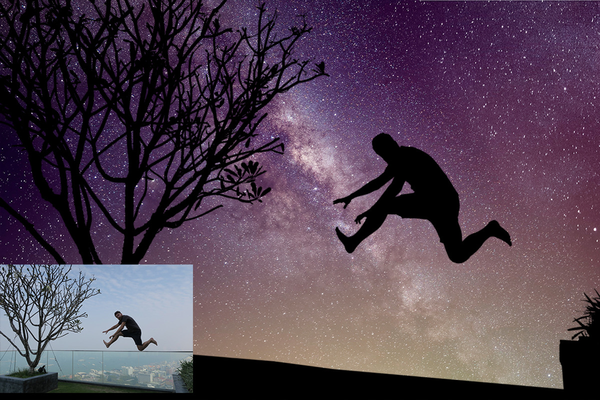 Night Sky Silhouette Actions, an Action Add-On by PhotoSpirit (Photo 5 of 12)