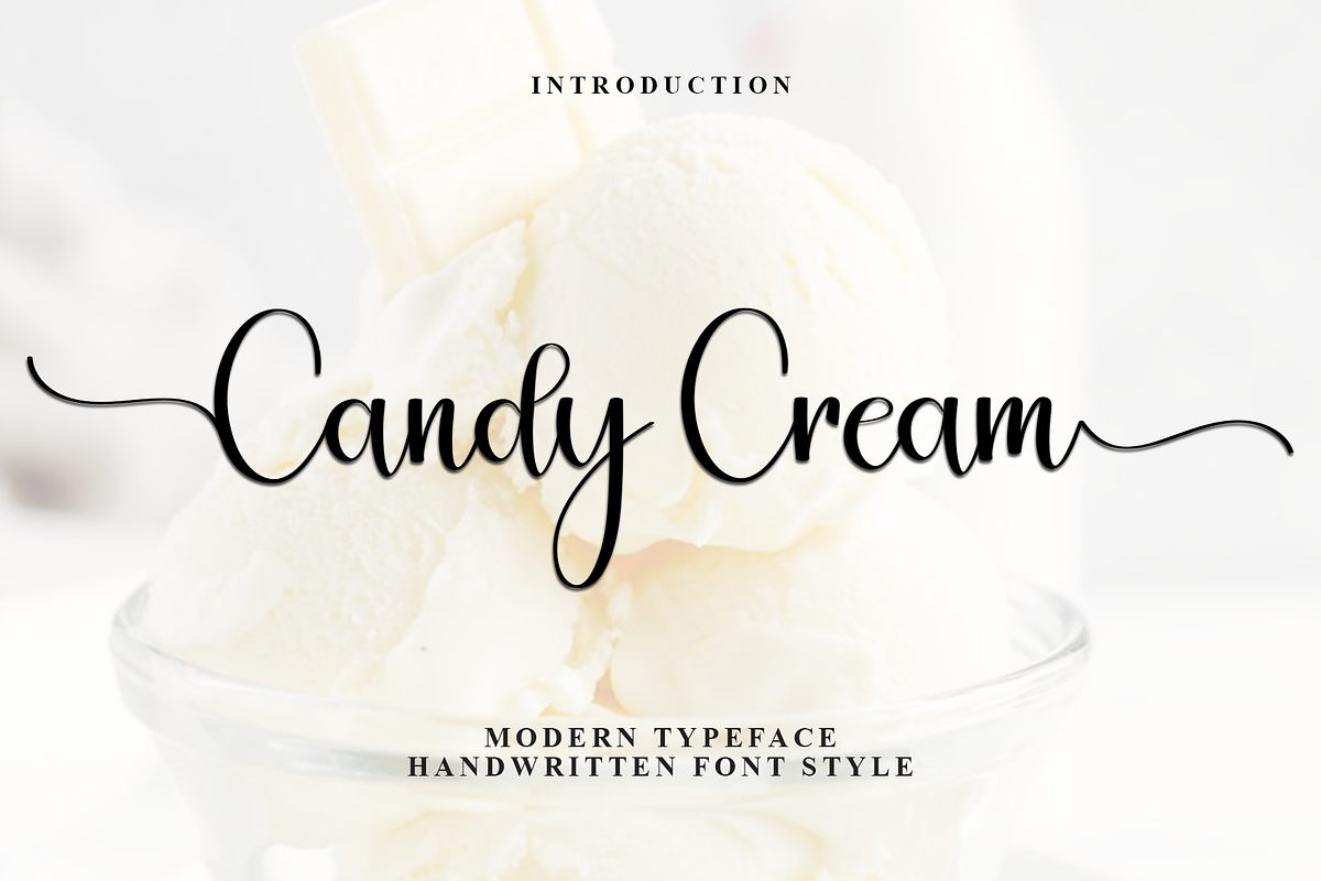 Candy Cream, a Handwritten Font by FreshTypeINK (Photo 1 of 8)