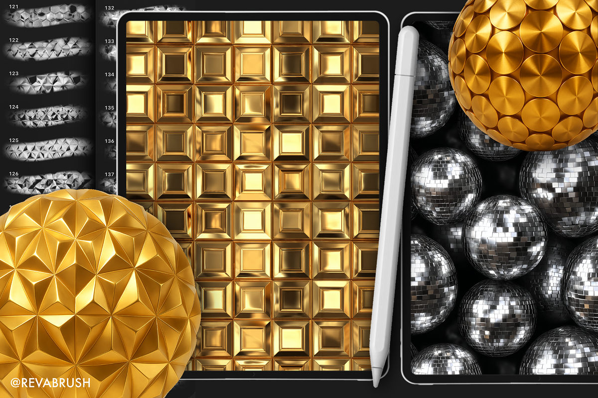Procreate Disco texture brushes, a Brush Add-On by Revabrush (Photo 6 of 7)