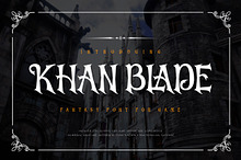 Khan Blade - Fantasy Game Font