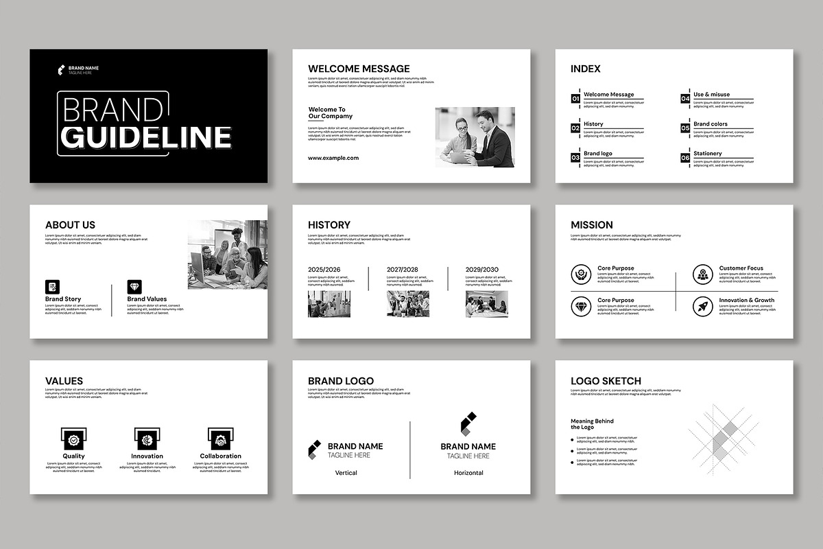 Modern And Clean Brand Guidelines preview 2