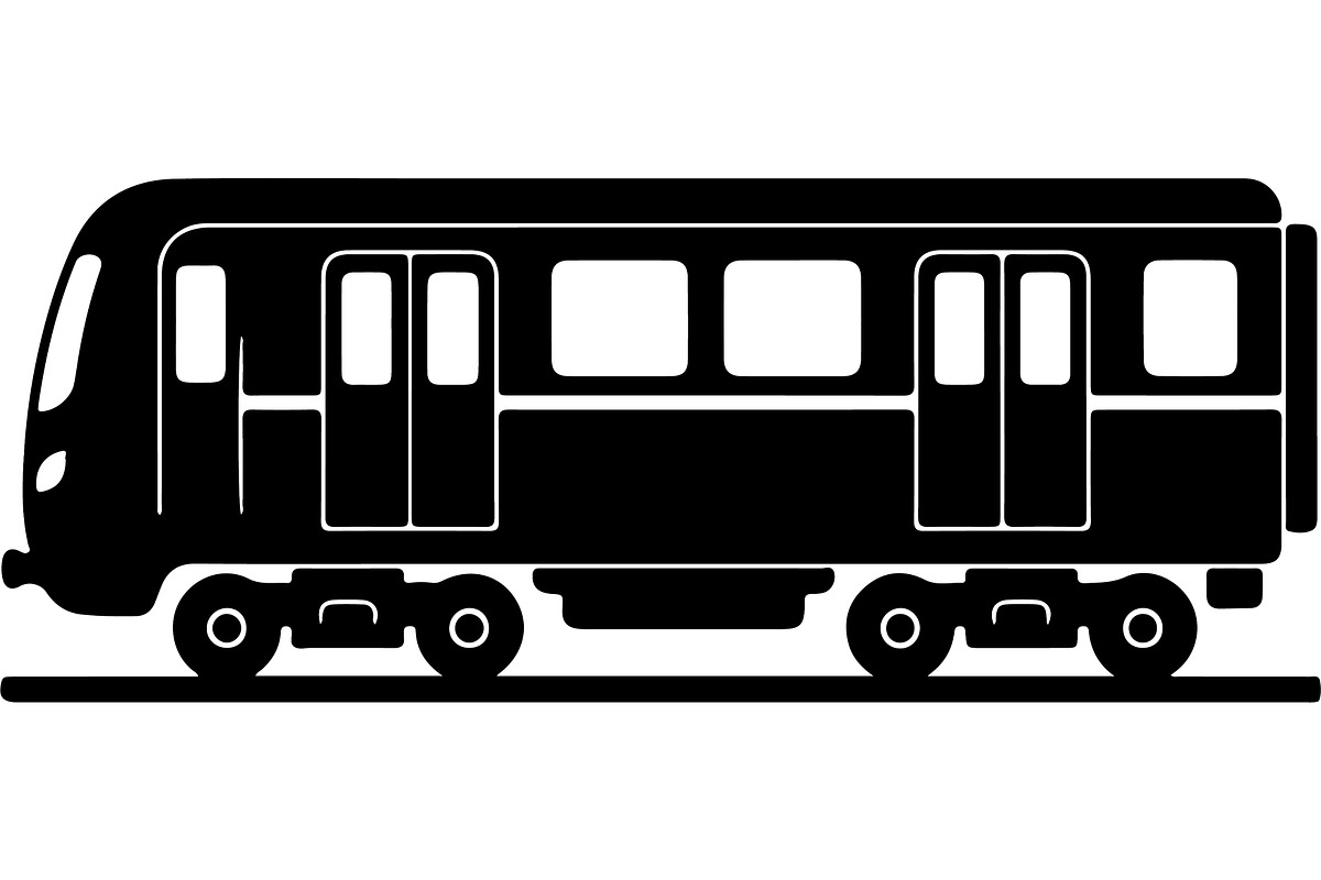 Train and subway silhouette, a Transportation Illustration by abu67222 (Photo 13 of 13)