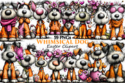 Whimsical Easter Dog Clipart, an Illustration by Pixels.Craft (Thumbnail 1 of 5)