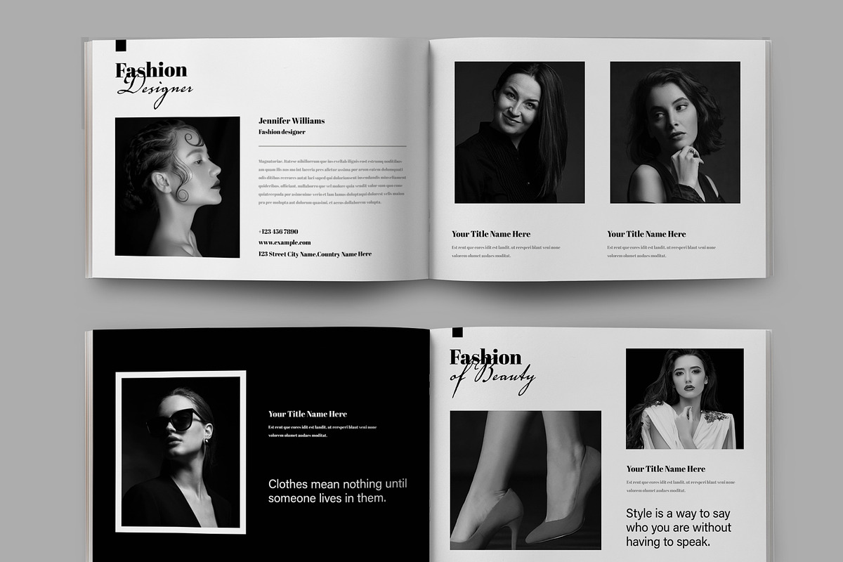 Lookbook Landscape Template, a Magazine Template by ContestDesign (Photo 3 of 5)