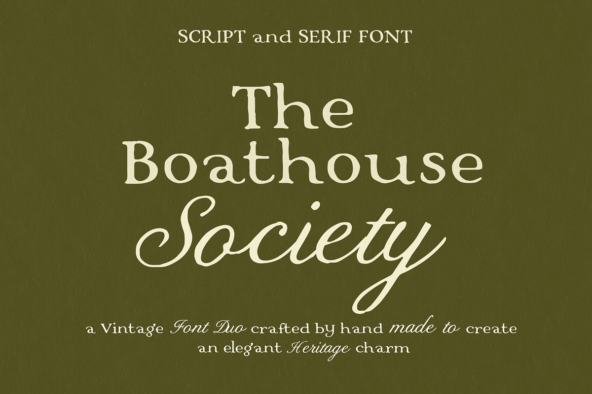 Vintage Serif & Calligraphy Script, a Handwritten Font by Laras Wonderland (Photo 17 of 21)