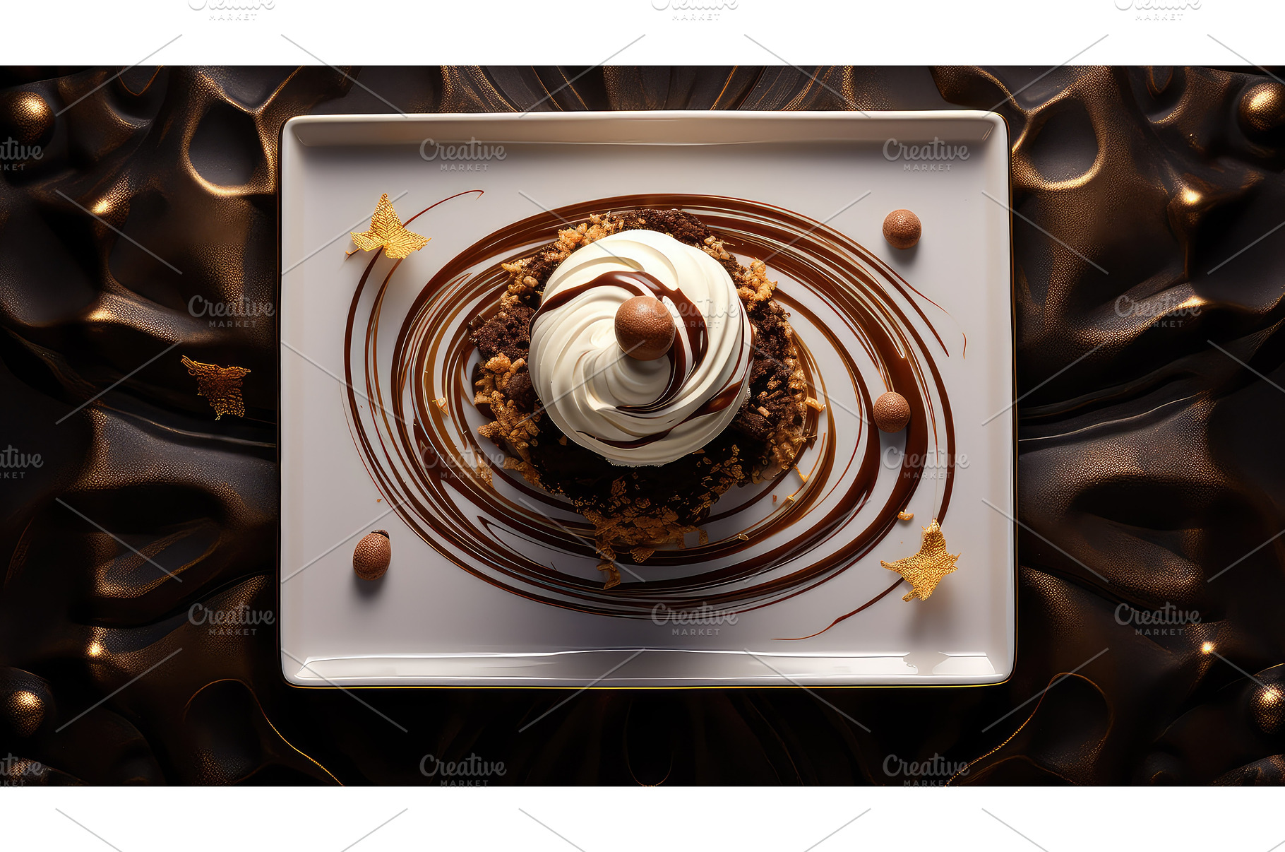 chef design food background ai, a Food & Drink Photo by pikepicture