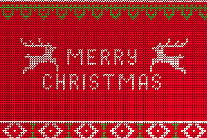 Christmas Knitted Templated