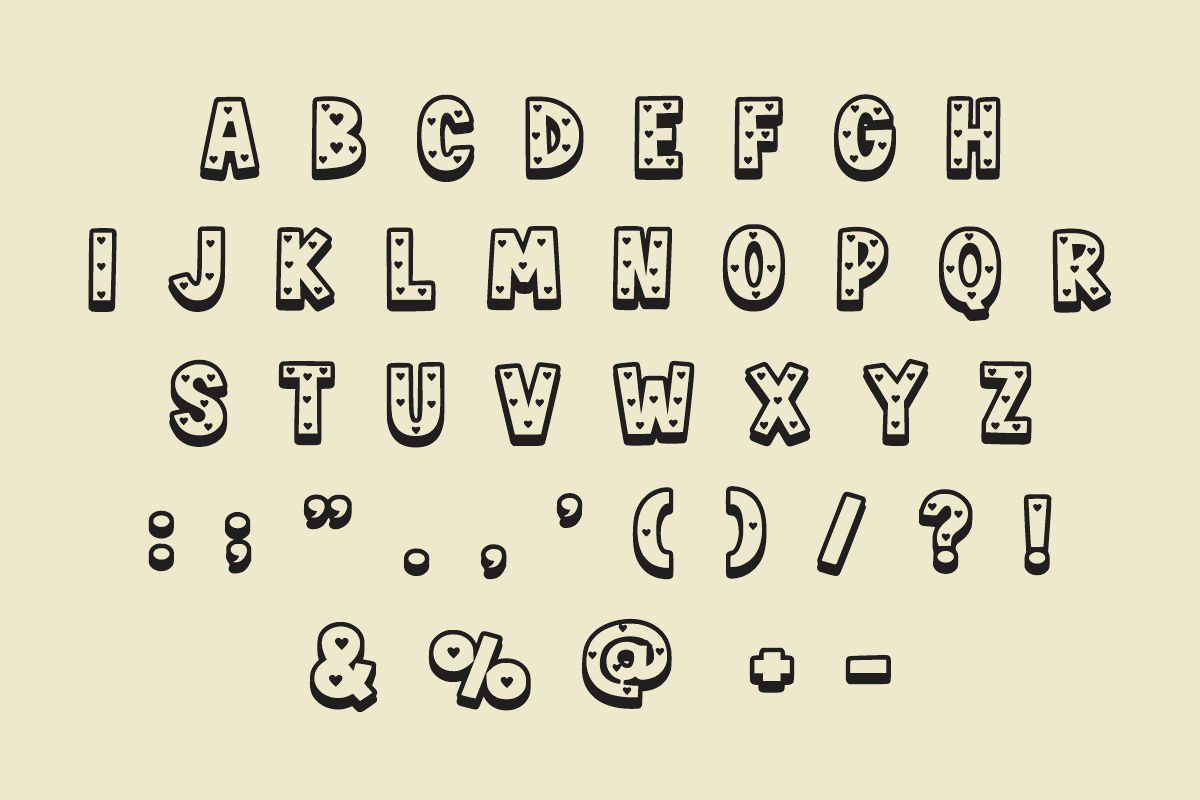 Love Forever, a Symbol Font by Fourteen Letter (Photo 6 of 8)