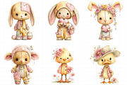 Whimsical Easter Voodoo Doll Clipart, an Illustration by Daily.Designs (Thumbnail 4 of 7)