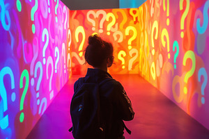 Vibrant art raises deep questions, a Photo by Pavel_design