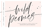 Wild Peonies | Stylish Modern Font, a Script Font by Pink Coffie (Thumbnail 15 of 16)