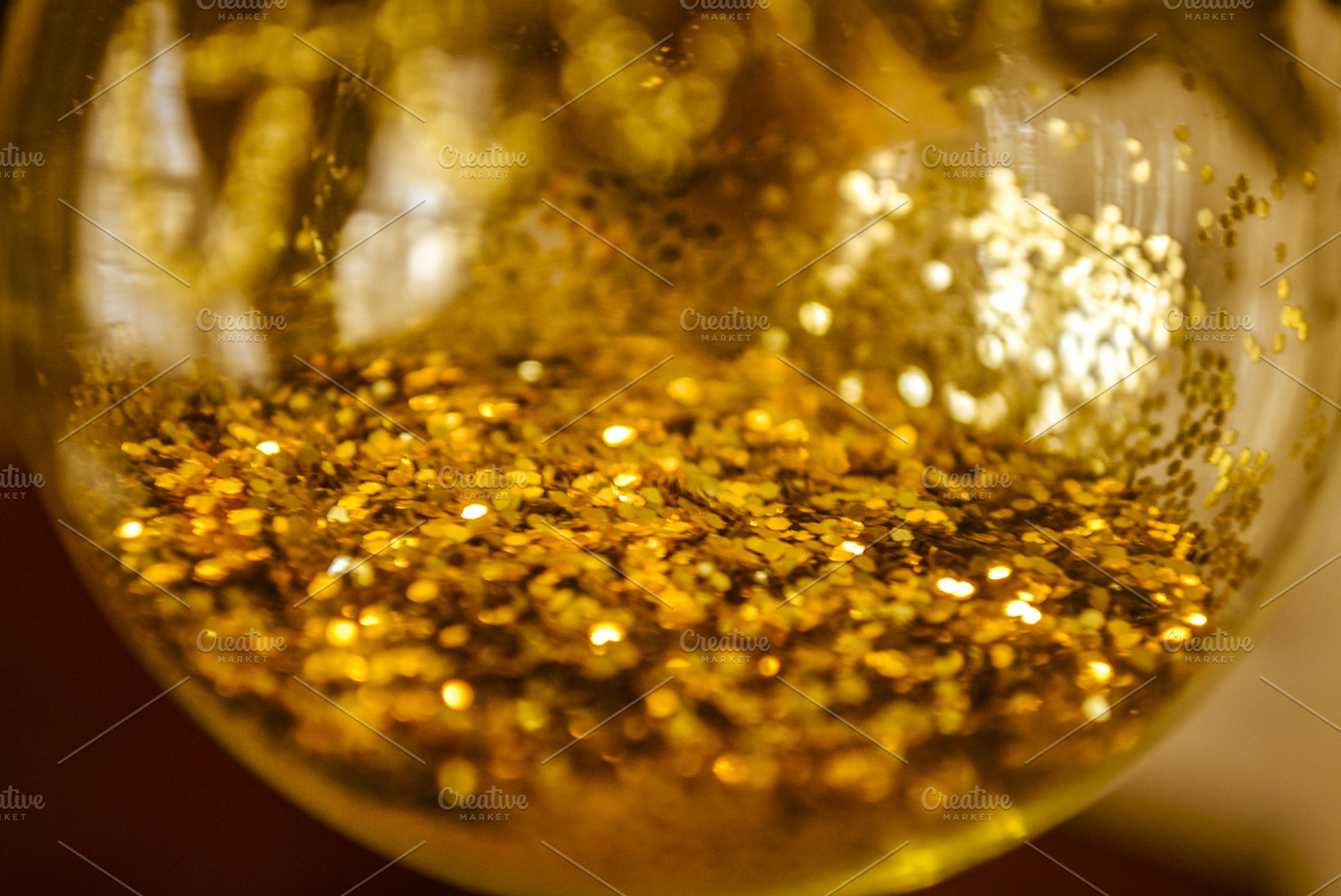 Gold glitter containing gold, abstract, and sparkle, an Abstract Photo by 3lines