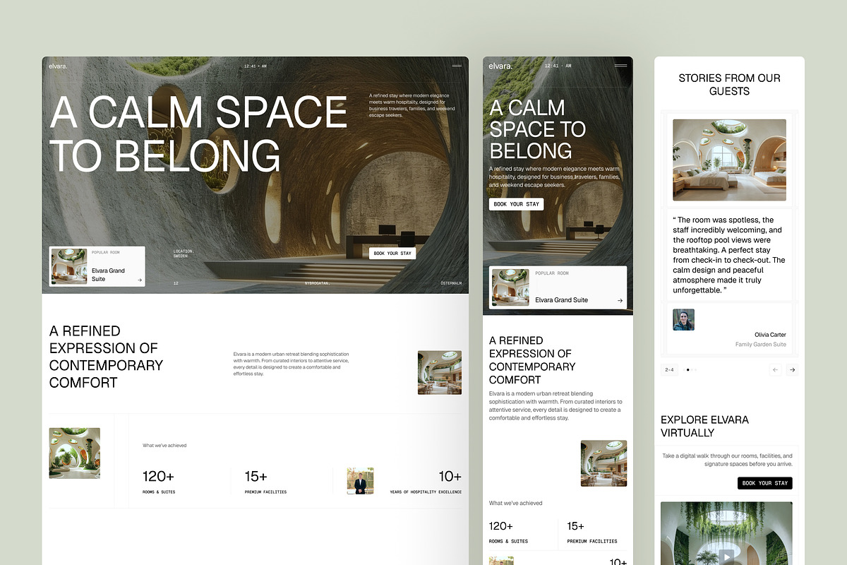 Hotel & Resort Website UI Figma, an UI Kit Template by peterdraw (Photo 7 of 7)