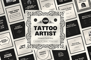 120 Tattoo Artist Instagram Template