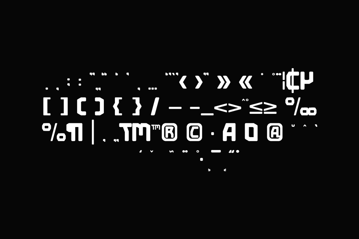 Gifasen - Techno Font, a Sans Serif Font by QR Design Studio (Photo 7 of 8)