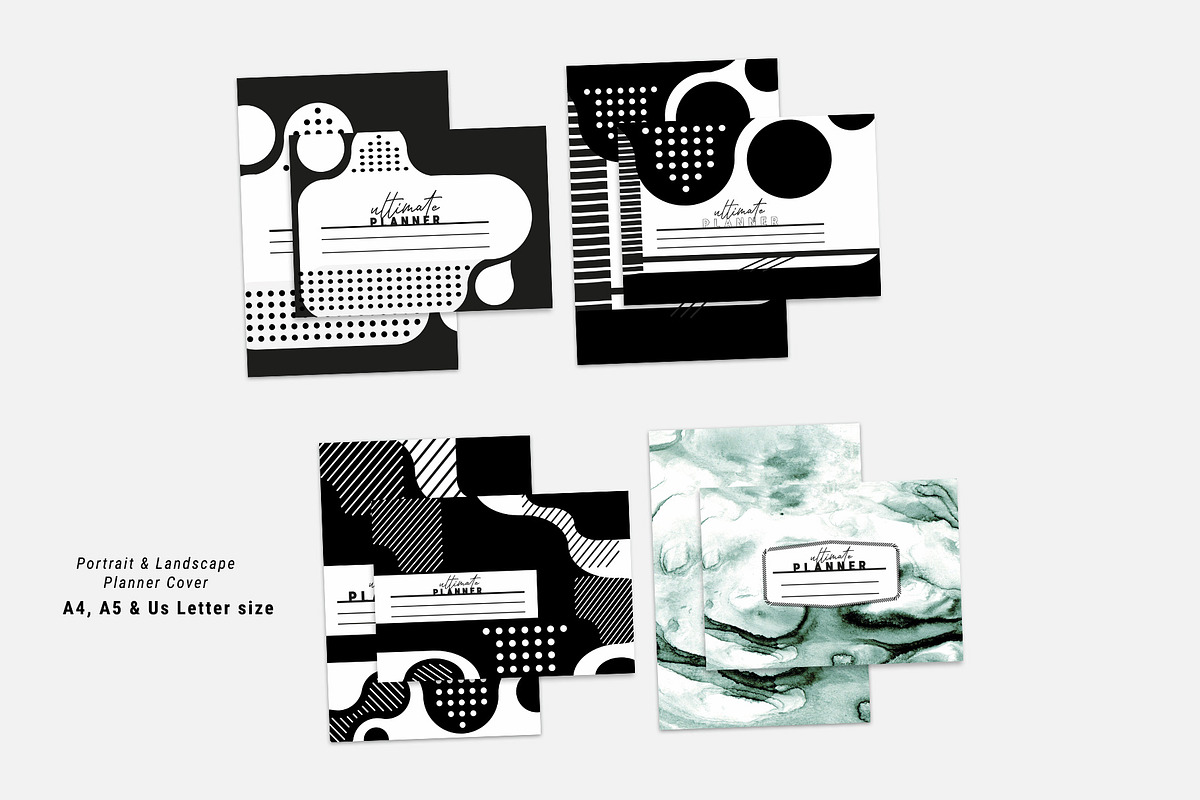 Portrait & Landscape Ultimate Plan, a Stationery Template by MNT-Creator (Photo 3 of 7)