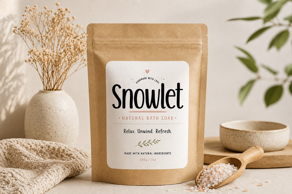 Snowlet, a Handwritten Font by Wow Magic (Photo 2 of 4)