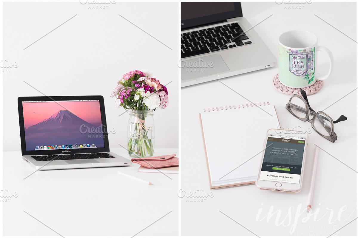 Spring Mockups & Styled Stock Bundle, a Cups & Container Mockup by Inspire Mockups (Photo 4 of 8)