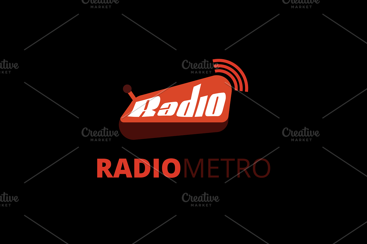 Radio Metro Logo, a Branding & Logo Template by Maraz Logo (Photo 2 of 2)