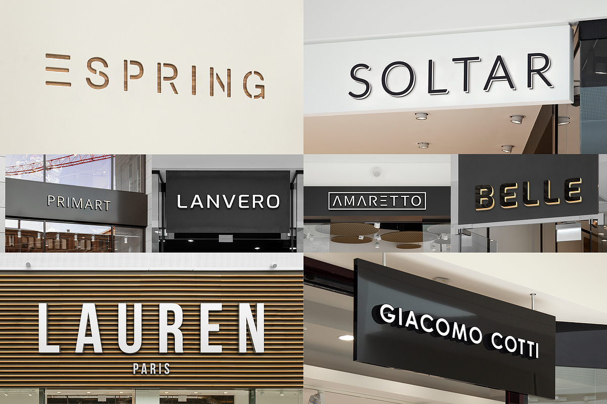 3D Logo Storefront Mockups, an Advertising Mockup by Mint Mockups (Photo 2 of 11)