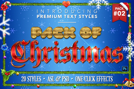Christmas Pack #2 - Text Styles