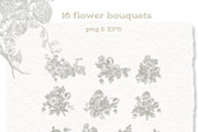 Vintage Botanical Floral - Clipart, a Decorative Illustration by BlumenSoul (Thumbnail 2 of 10)