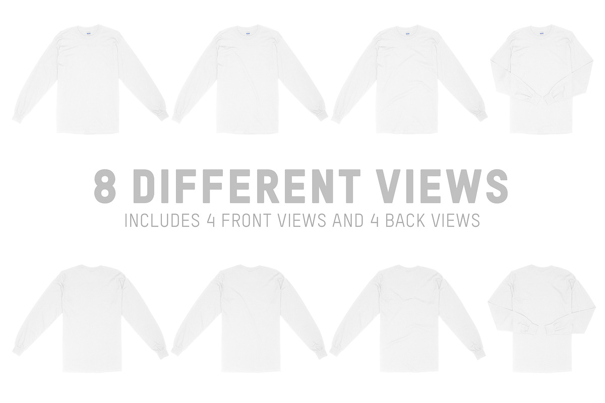 Gildan 2400 Long Sleeve T-shirt, a Shirt Mockup by Pixel Sauce™ (Photo 6 of 7)